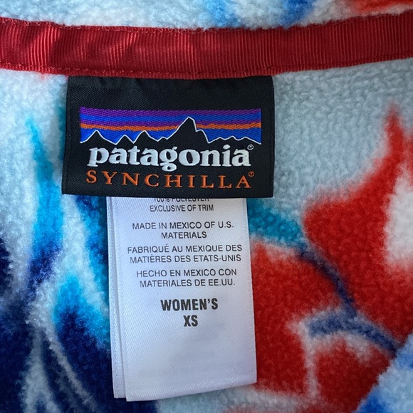 Patagonia Fleece Synchilla Manoa Hawaiian Snap Pullover Size XS - Picture 7 of 12
